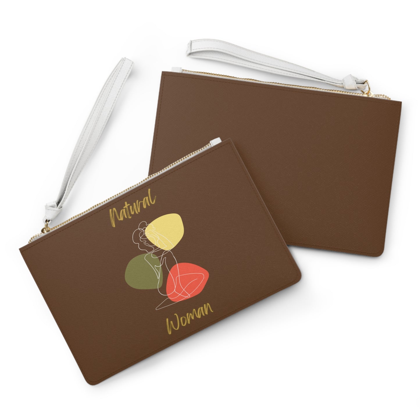 Natural Woman Colorful Pose (WL) Clutch Bag BROWN