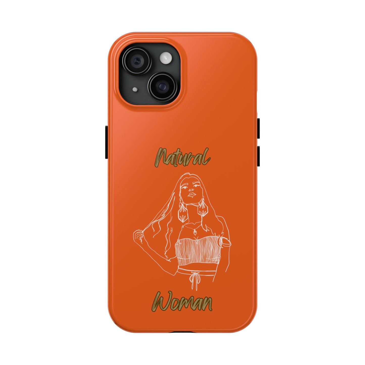 Natural Woman Thinking (WL)Tough Phone Cases ORANGE
