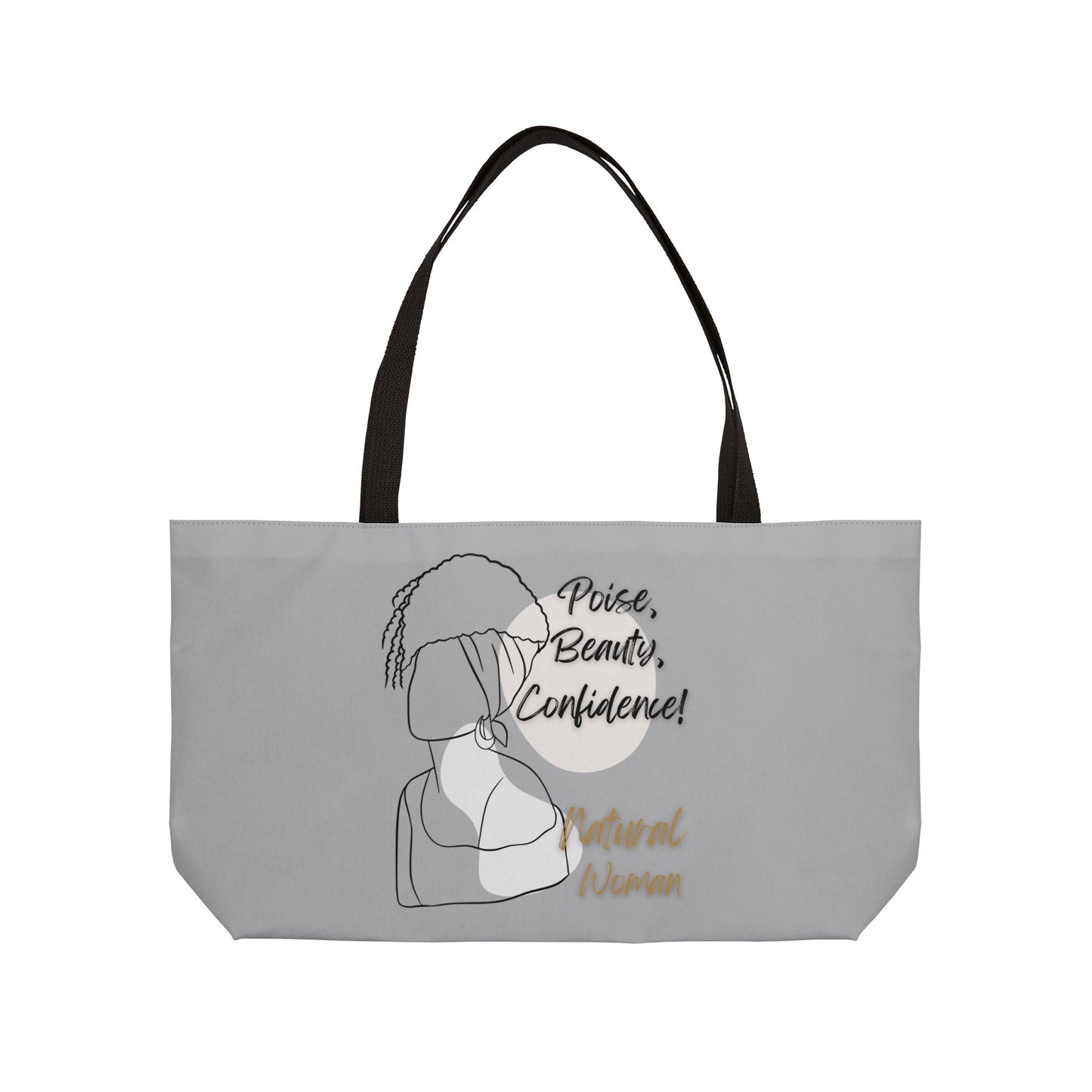 Natural Woman Puff (BL) Weekender Tote Bag LIGHT GREY