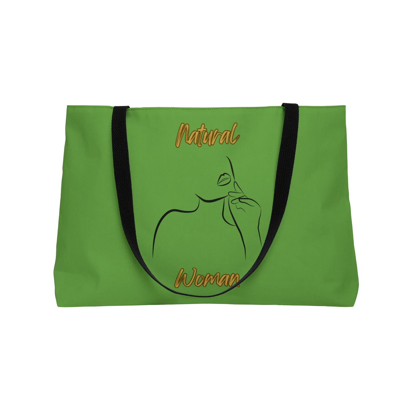 Natural Woman Chin Up (BL) Weekender Tote Bag GREEN