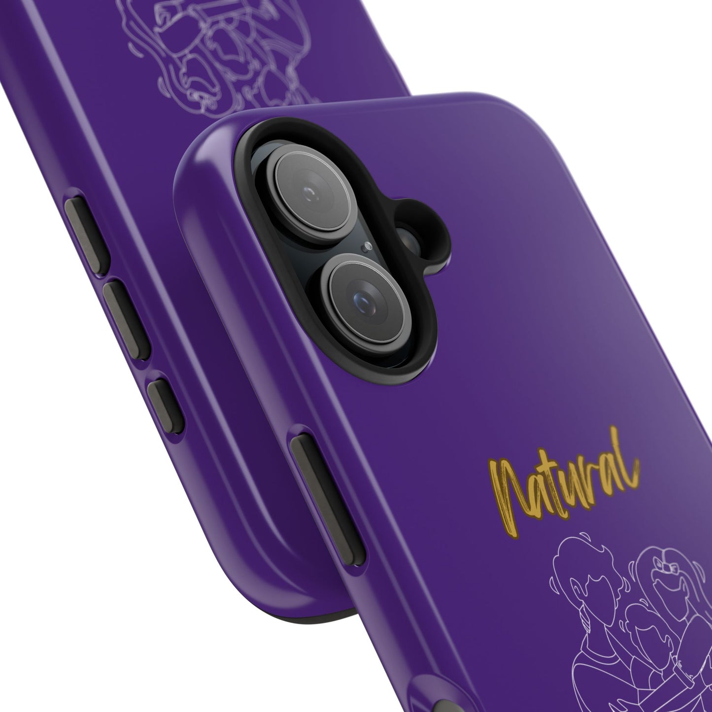 Natural Woman Bear Hugs (WL) Tough Phone Cases PURPLE