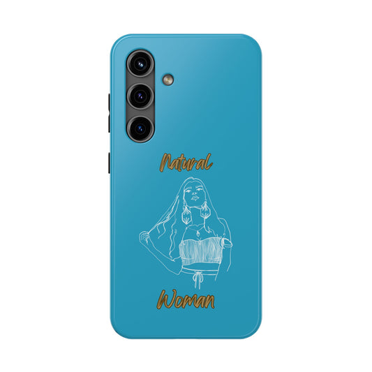 Natural Woman Thinking (WL)Tough Phone Cases TURQUOISE