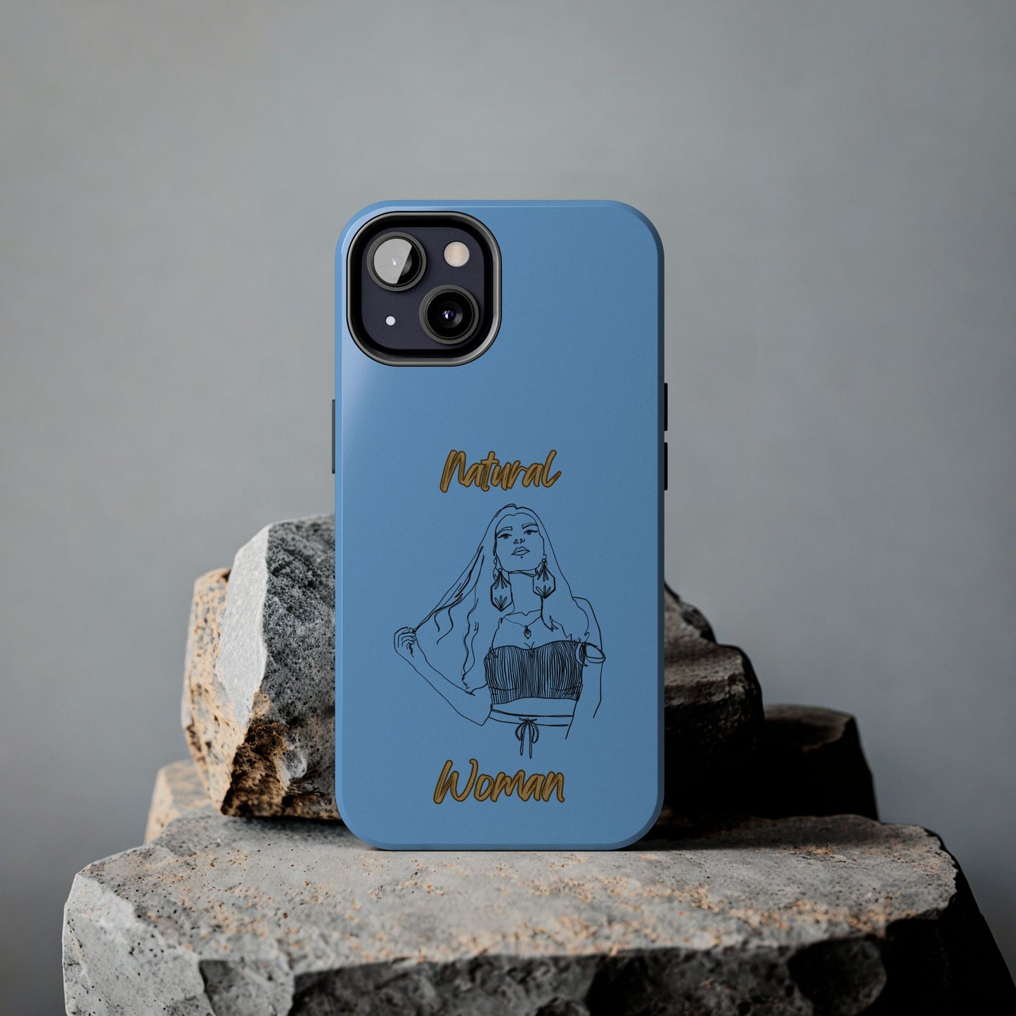 Natural Woman Thinking (BL)Tough Phone Cases LIGHT BLUE