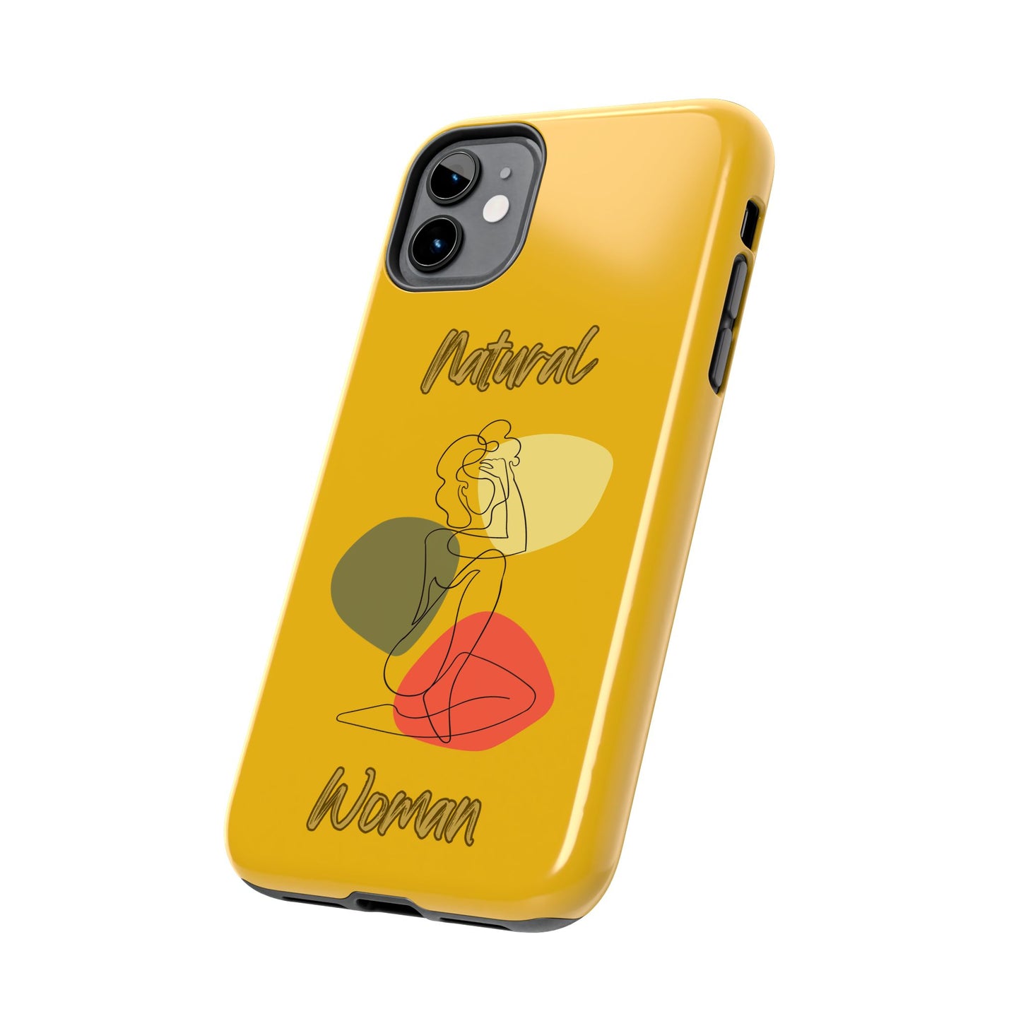 Natural Woman Colorful Pose (BL)Tough Phone Cases YELLOW