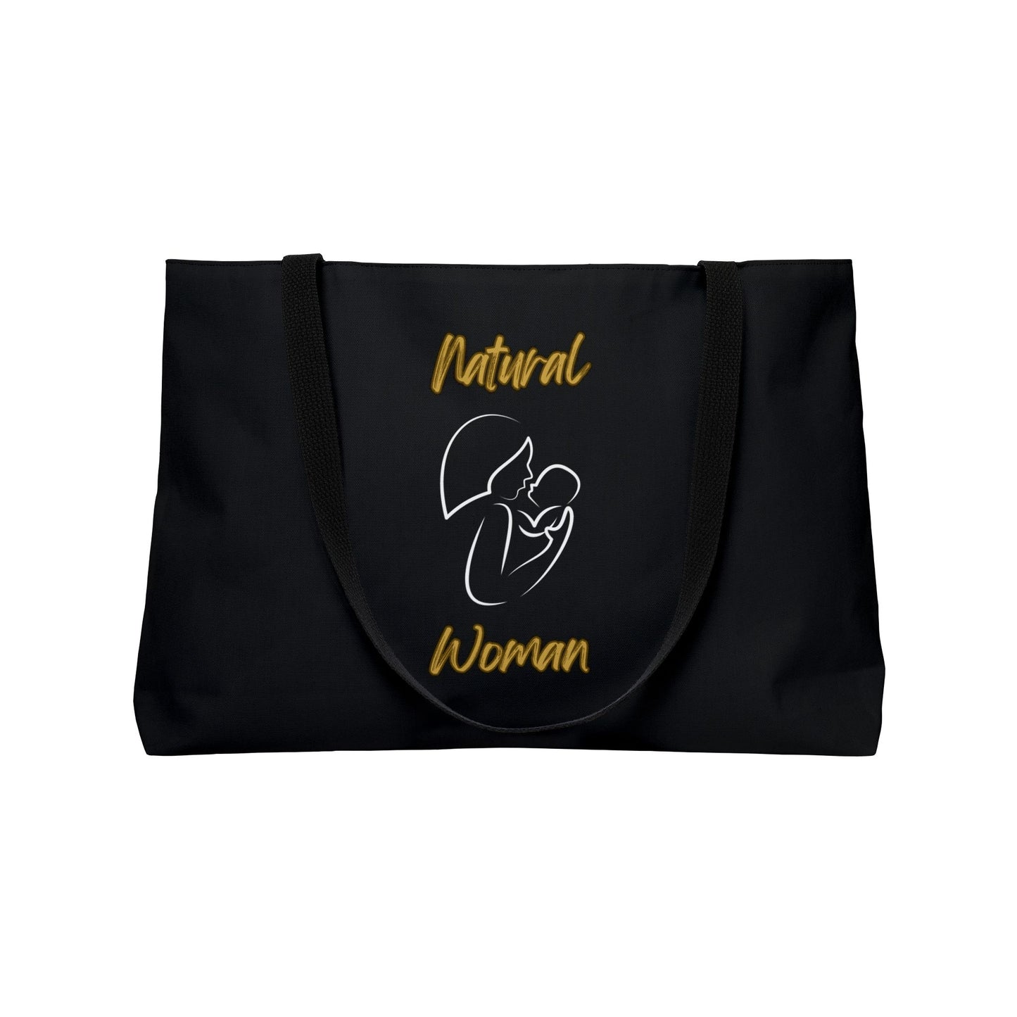 Natural Woman Long Awaited (WL) Weekender Tote Bag BLACK