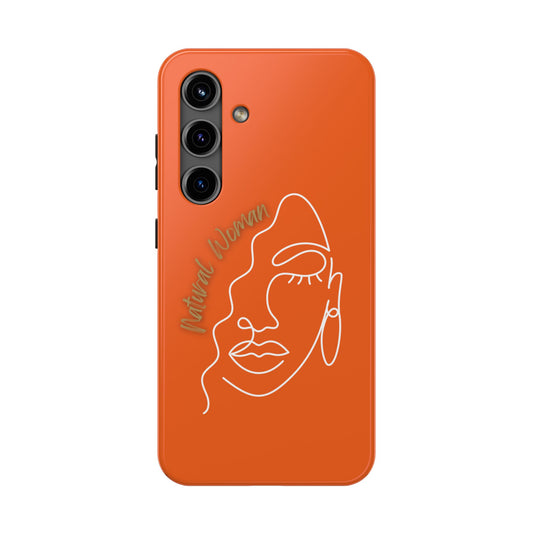 Natural Woman Half Face (WL)Tough Phone Case ORANGE