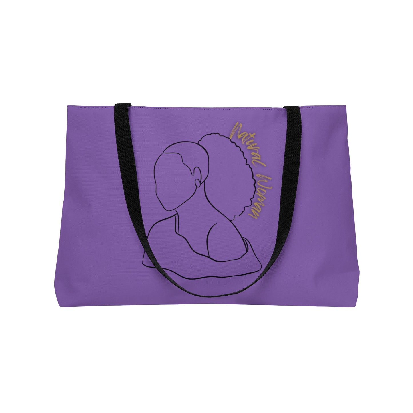 Natural Woman Behind Head (BL) Weekender Tote Bag LIGHT PURPLE