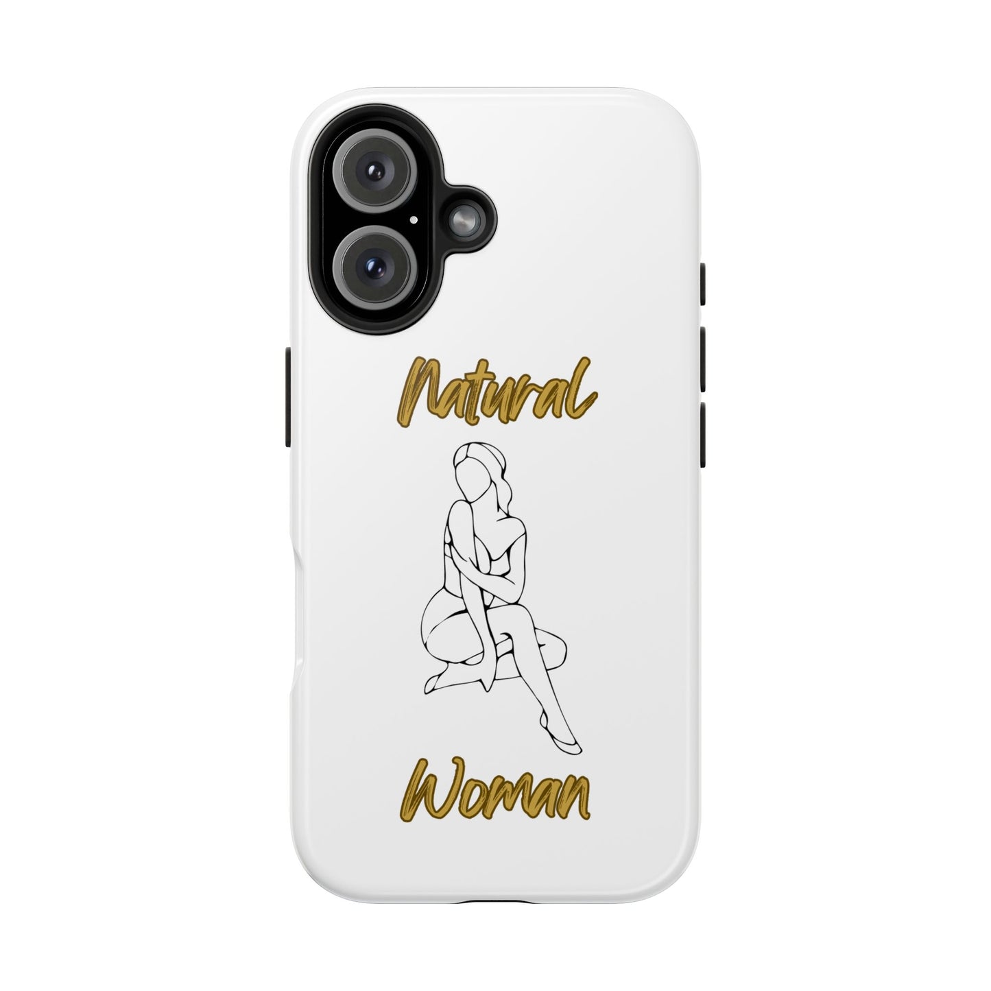 Natural Woman Shoulder Action (BL)Tough Phone Cases WHITE