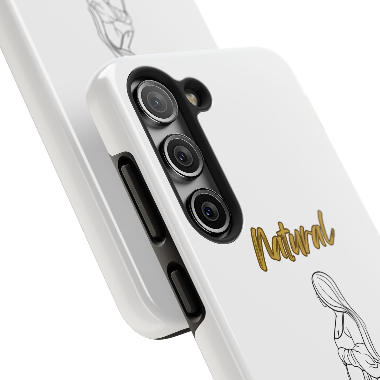 Natural Woman Expecting (BL)Tough Phone Cases WHITE