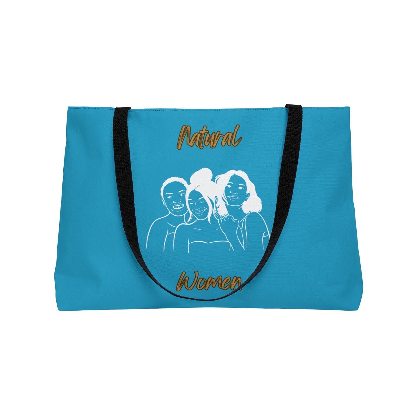 Natural Women Laughing Friends (WL) Weekender Tote Bag TURQUOISE