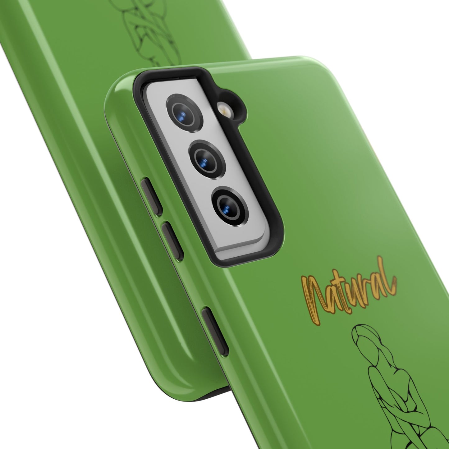 Natural Woman Shoulder Action (BL)Tough Phone Cases GREEN