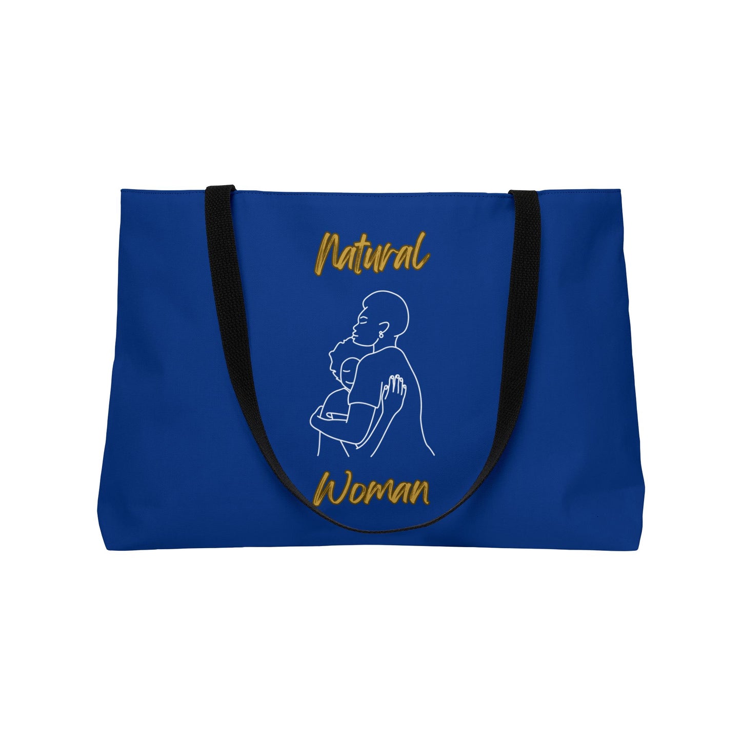 Natural Woman Safe With Momma (WL) Weekender Tote Bag DARK BLUE