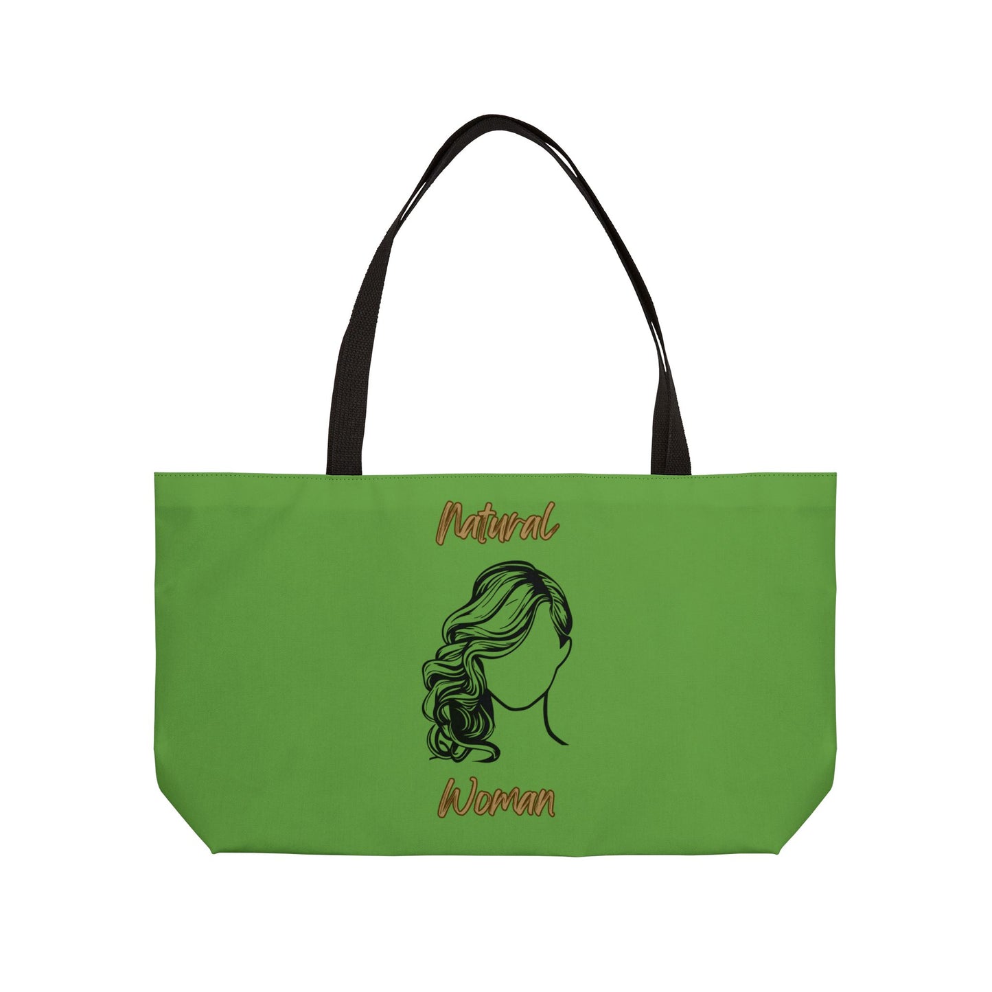 Natural Woman Long Curl (BL) Weekender Tote Bag GREEN