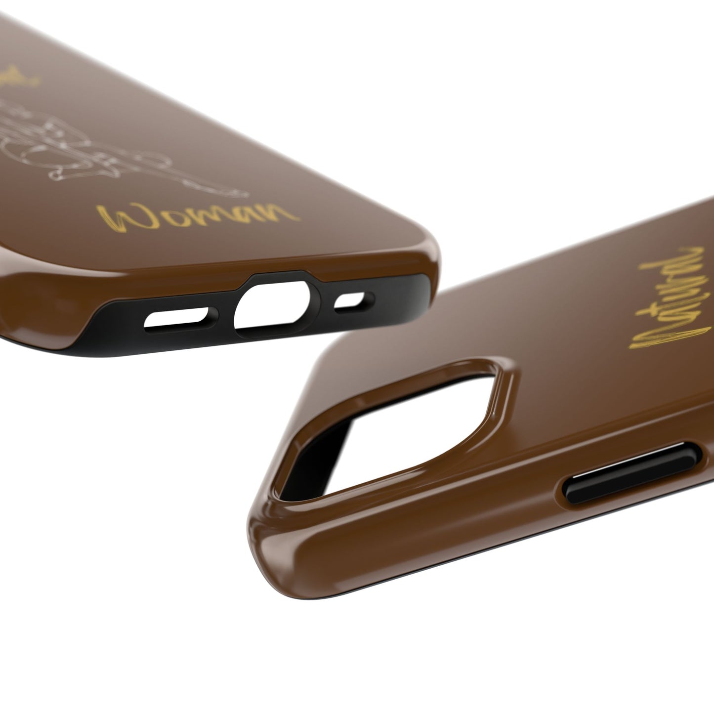 Natural Woman Shoulder Action (WL)Tough Phone Cases BROWN
