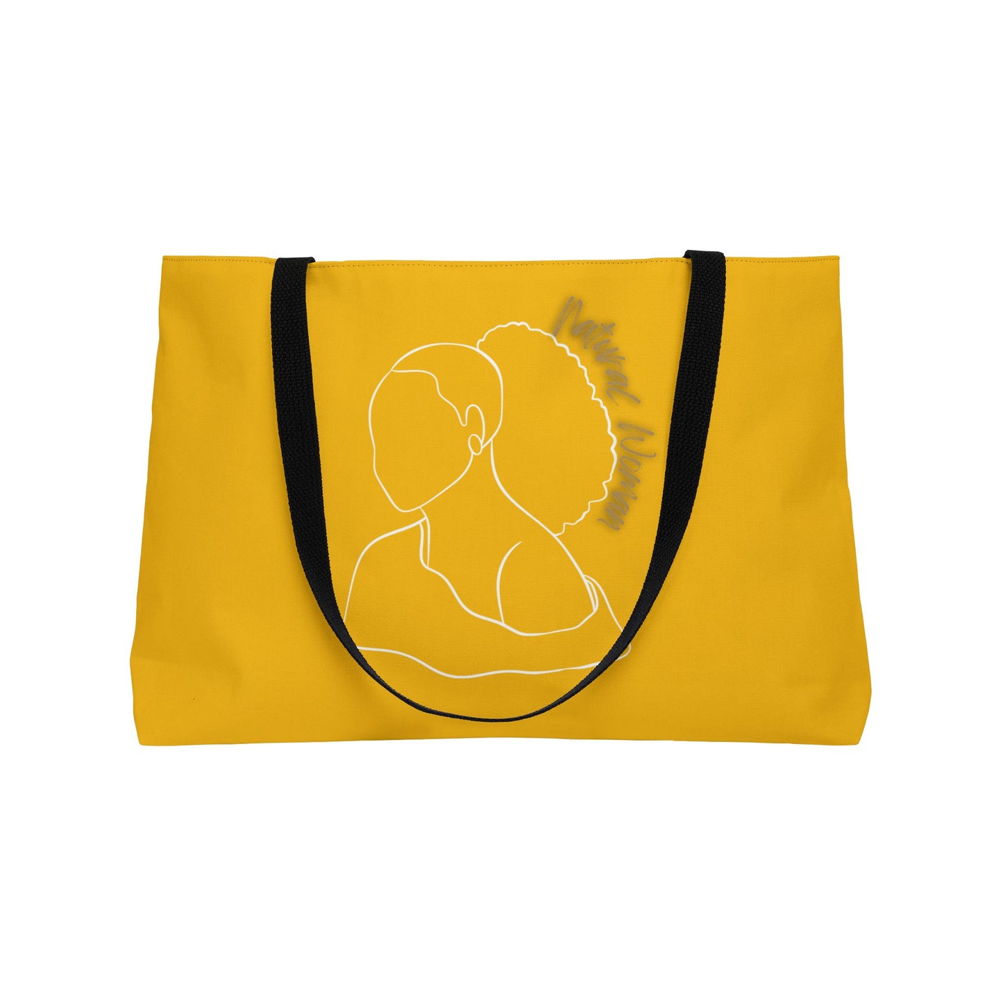 Natural Woman Behind Head (WL) Weekender Tote Bag YELLOW