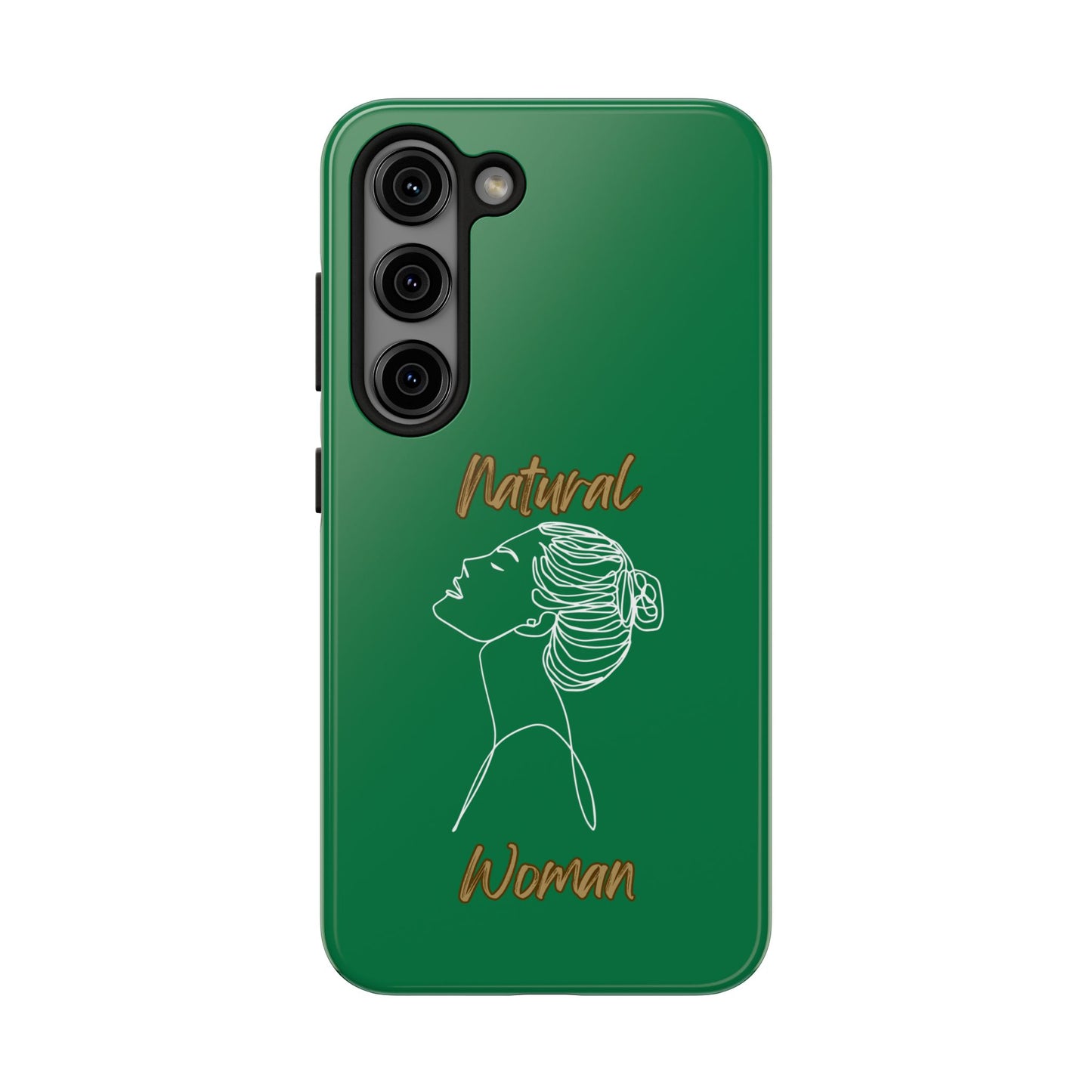 Natural Woman Wet Bun (WL) Tough Phone Cases DARK GREEN