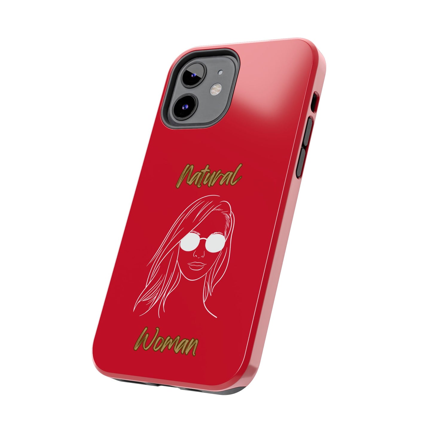 Natural Woman Shades (WL)Tough Phone Cases DARK RED