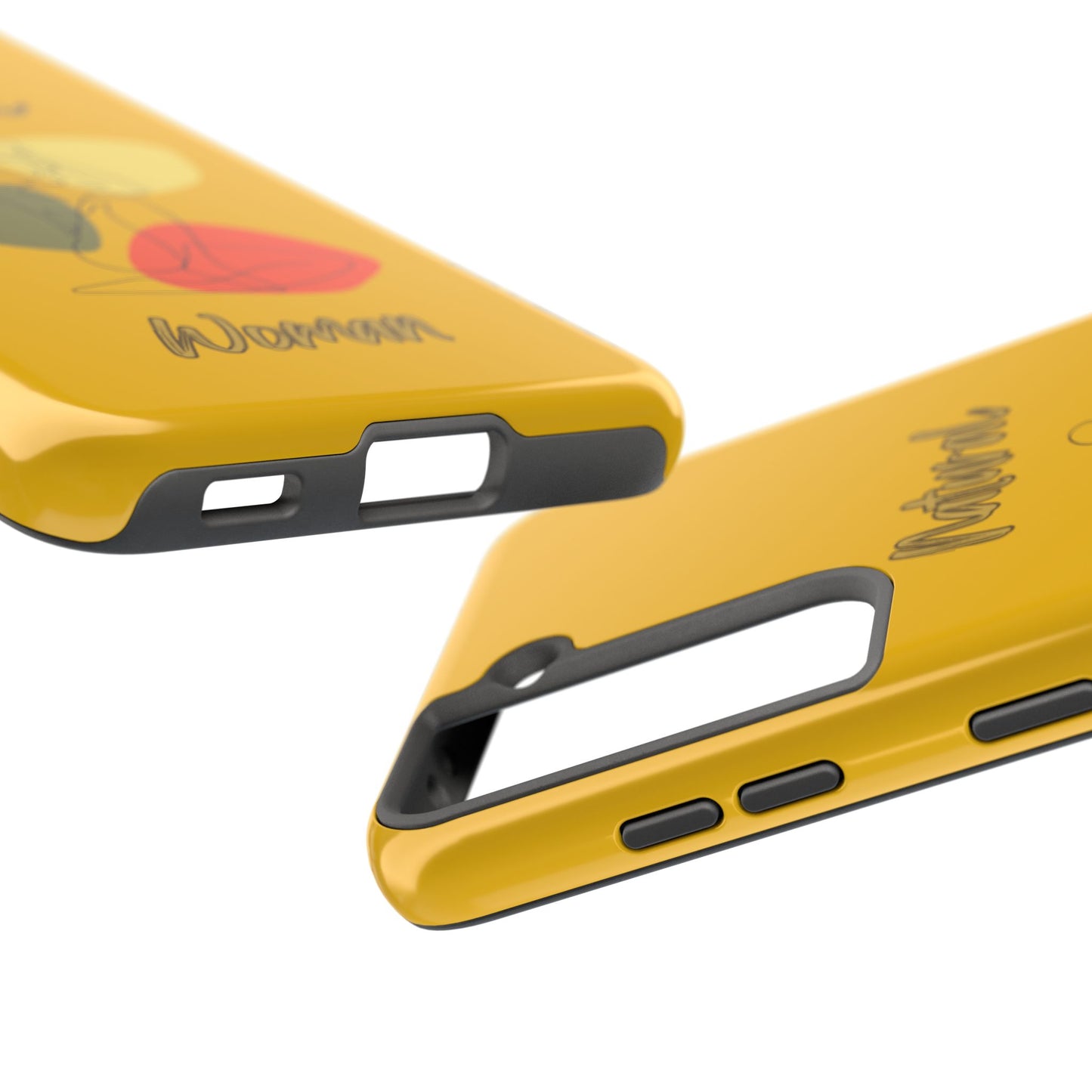 Natural Woman Colorful Pose (BL)Tough Phone Cases YELLOW