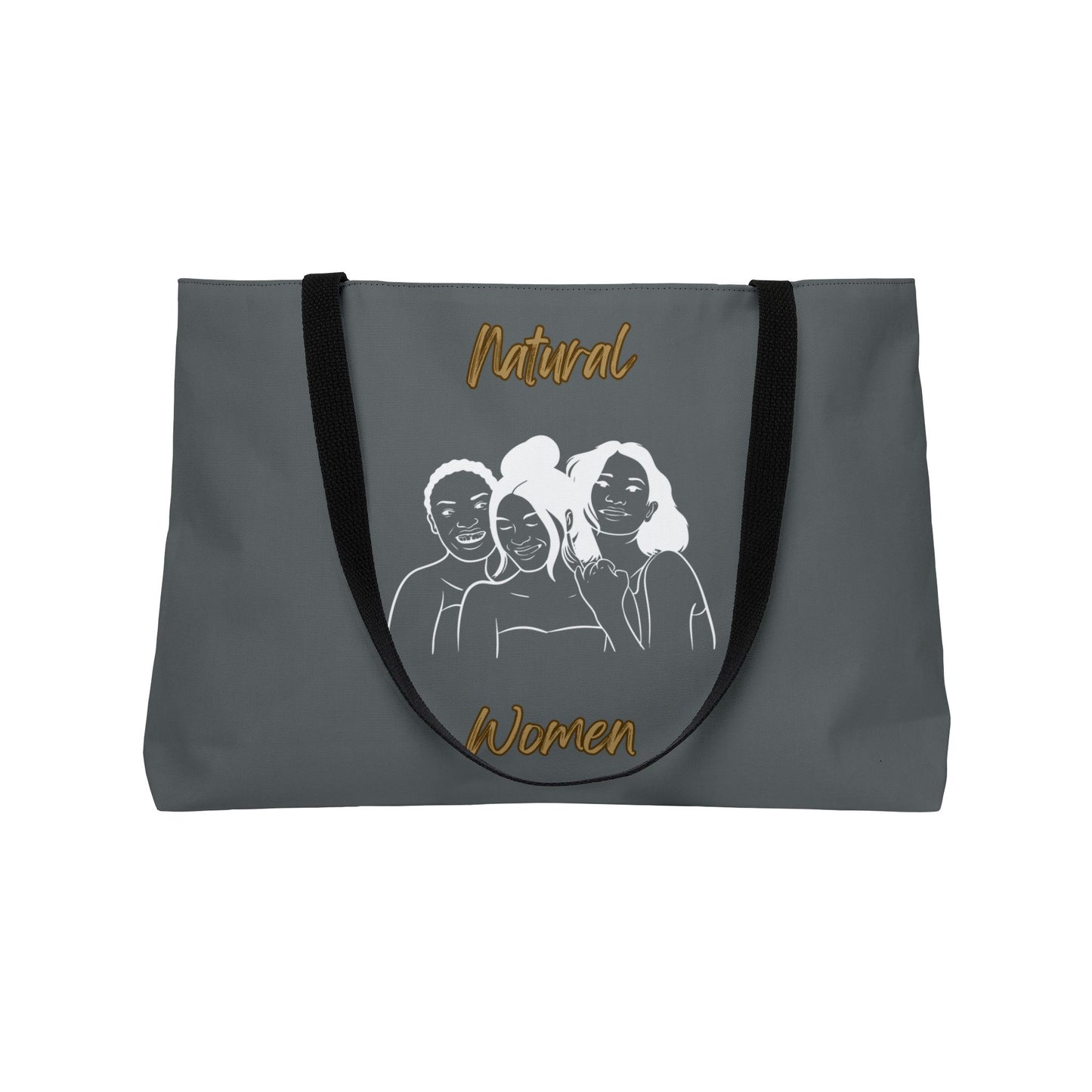 Natural Women Laughing Friends (WL) Weekender Tote Bag DARK GREY