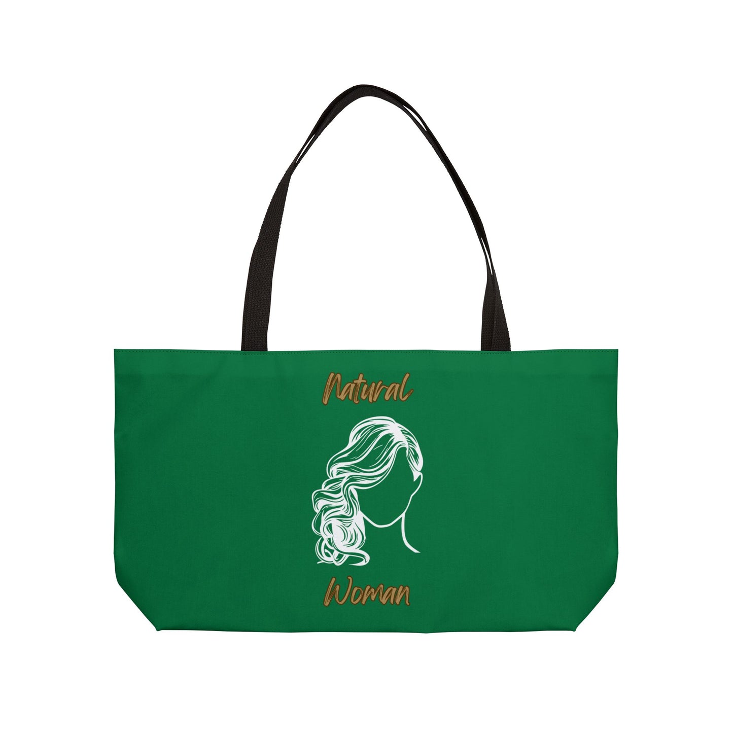 Natural Woman Long Curl (WL) Weekender Tote Bag DARK GREEN