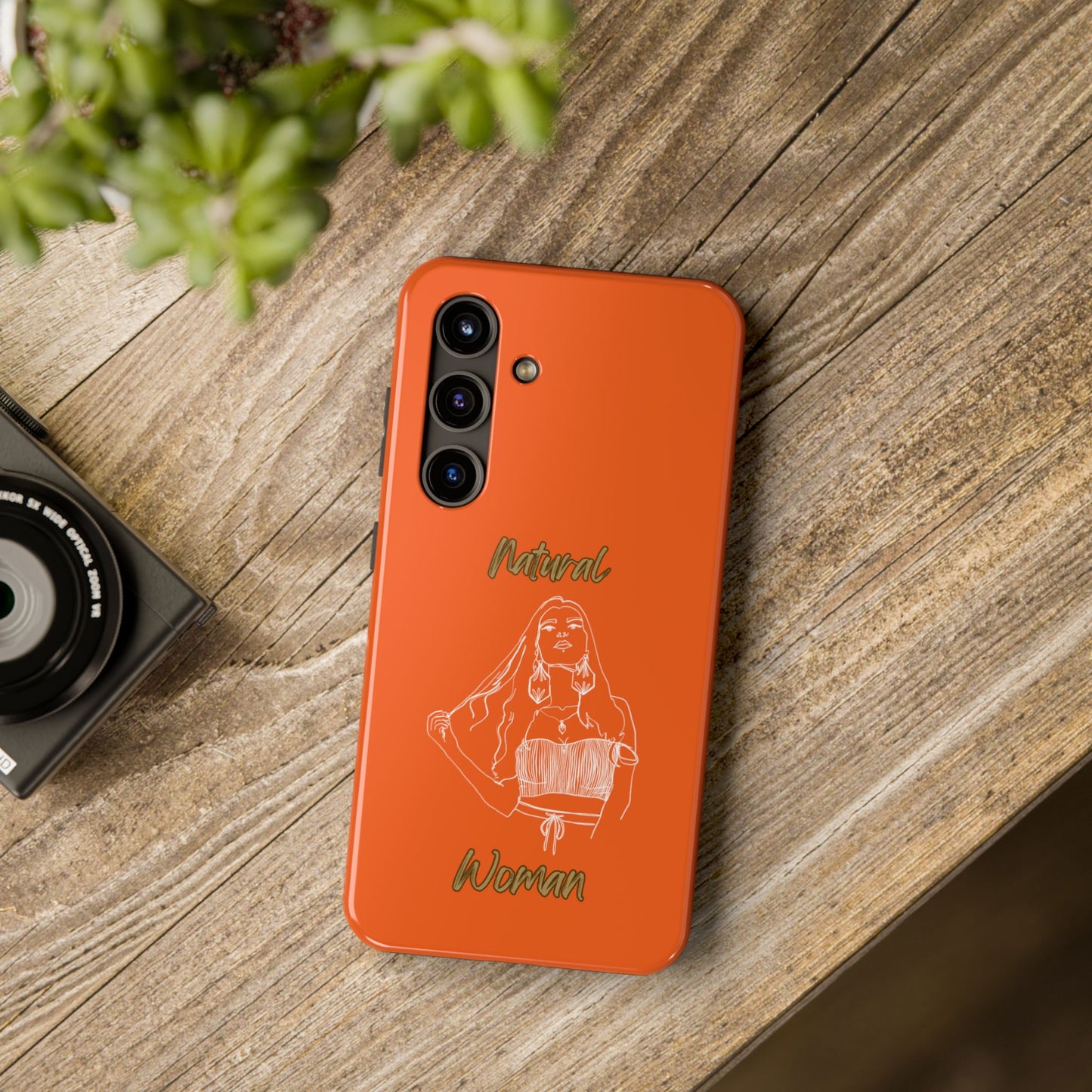 Natural Woman Thinking (WL)Tough Phone Cases ORANGE
