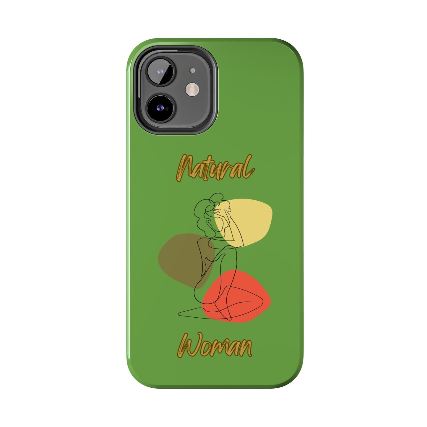 Natural Woman Colorful Pose (BL)Tough Phone Cases GREEN