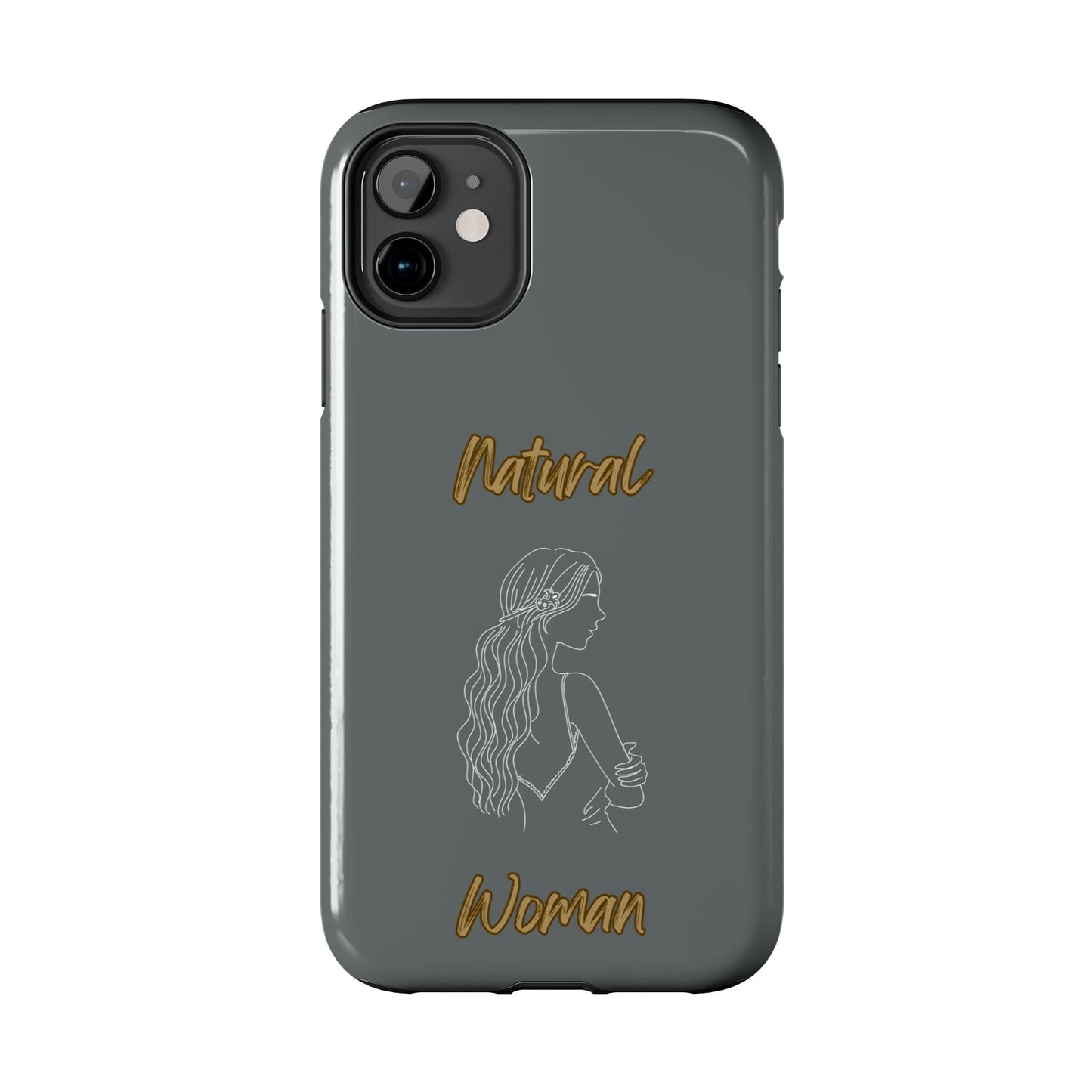 Natural Woman Young Woman (WL)Tough Phone Cases DARK GREY