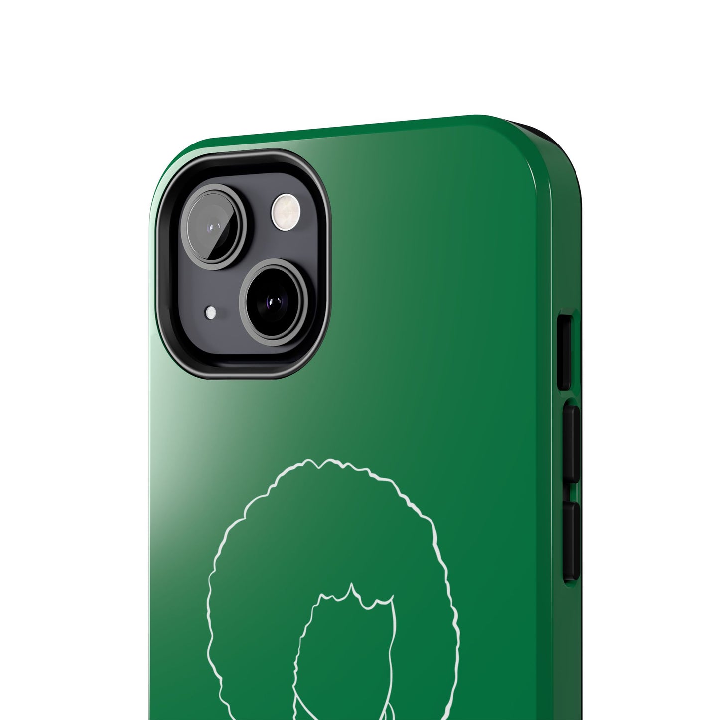 Natural Woman Afro (WL)Tough Phone Cases DARK GREEN