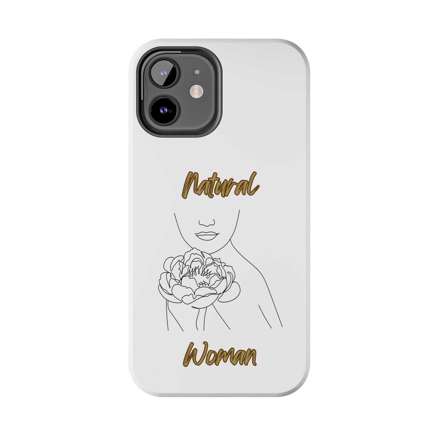 Natural Woman Kissed Flower (BL)Tough Phone Cases WHITE