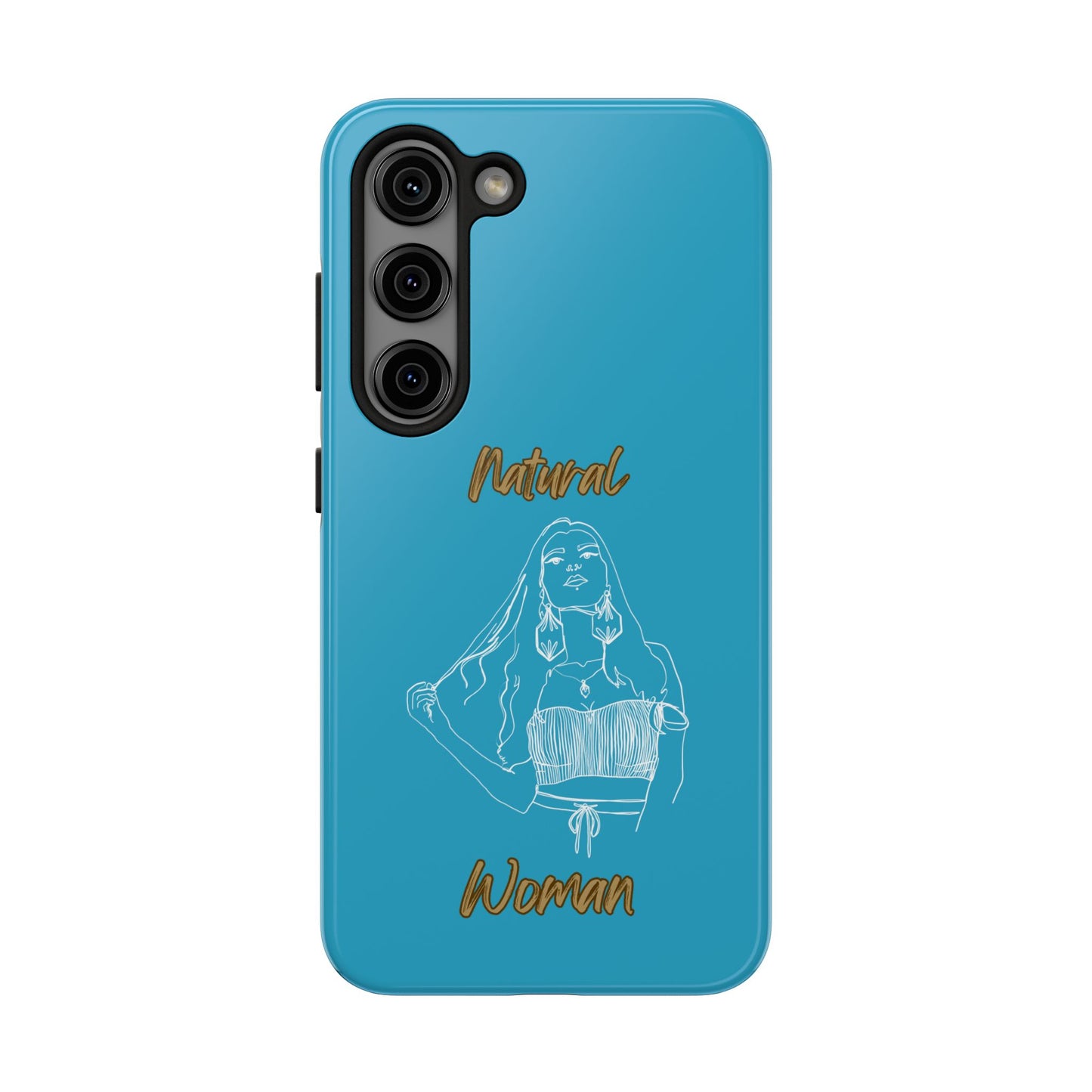 Natural Woman Thinking (WL)Tough Phone Cases TURQUOISE