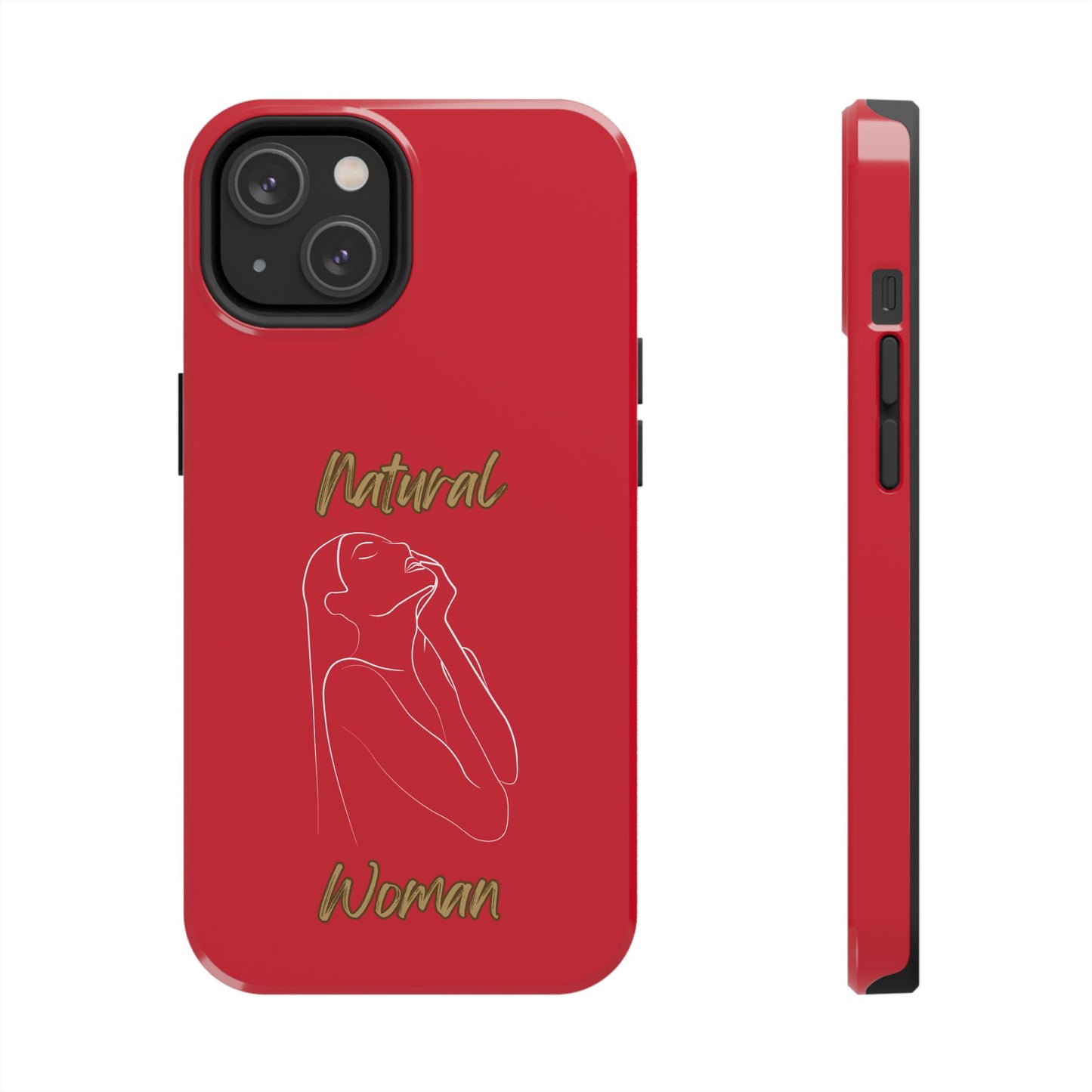 Natural Woman Thank You (WL) Tough Phone Cases DARK RED
