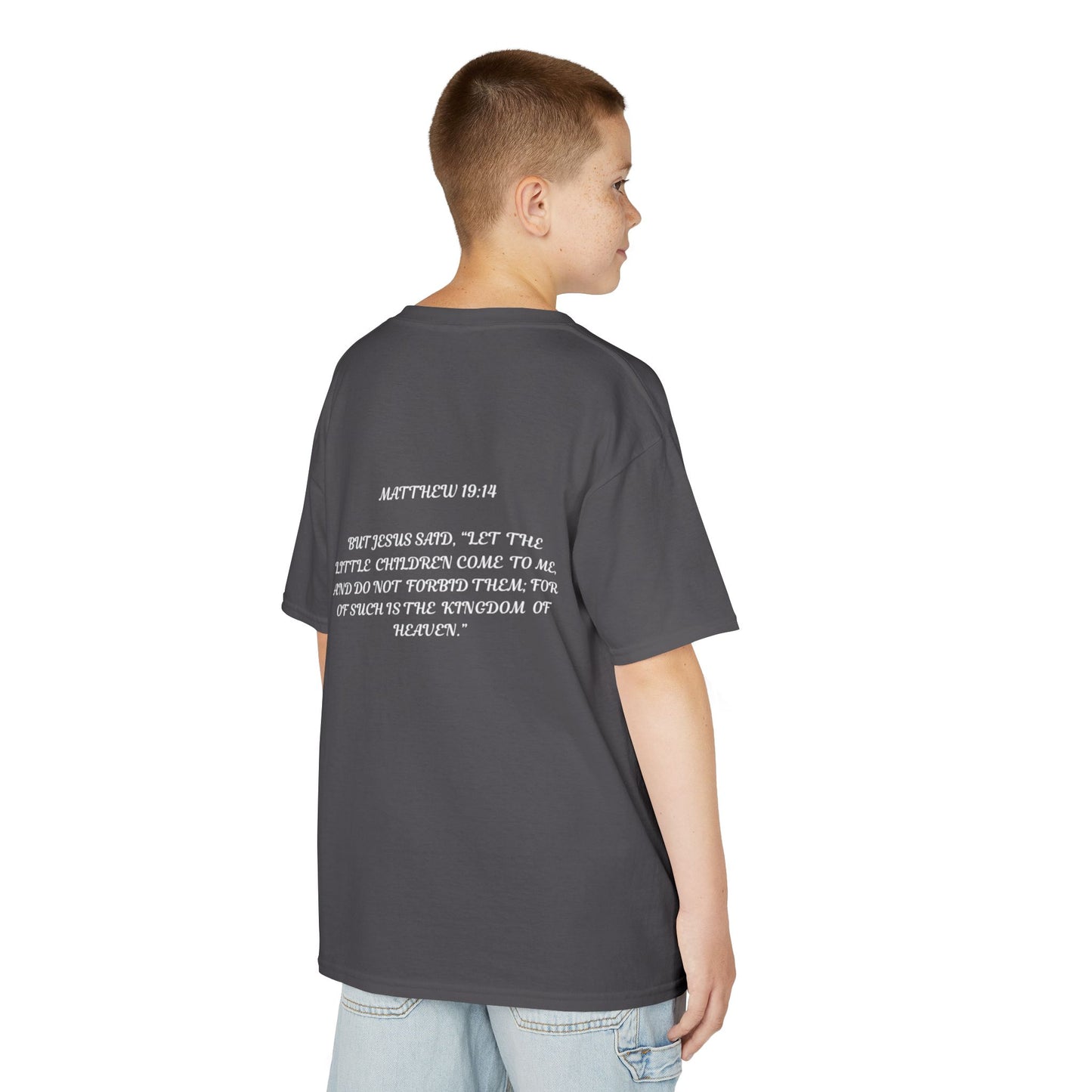 Children of the King Inspirational Kids Cotton T-Shirt (BL)