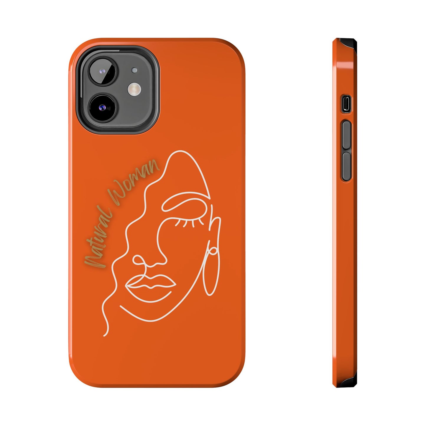 Natural Woman Half Face (WL)Tough Phone Case ORANGE