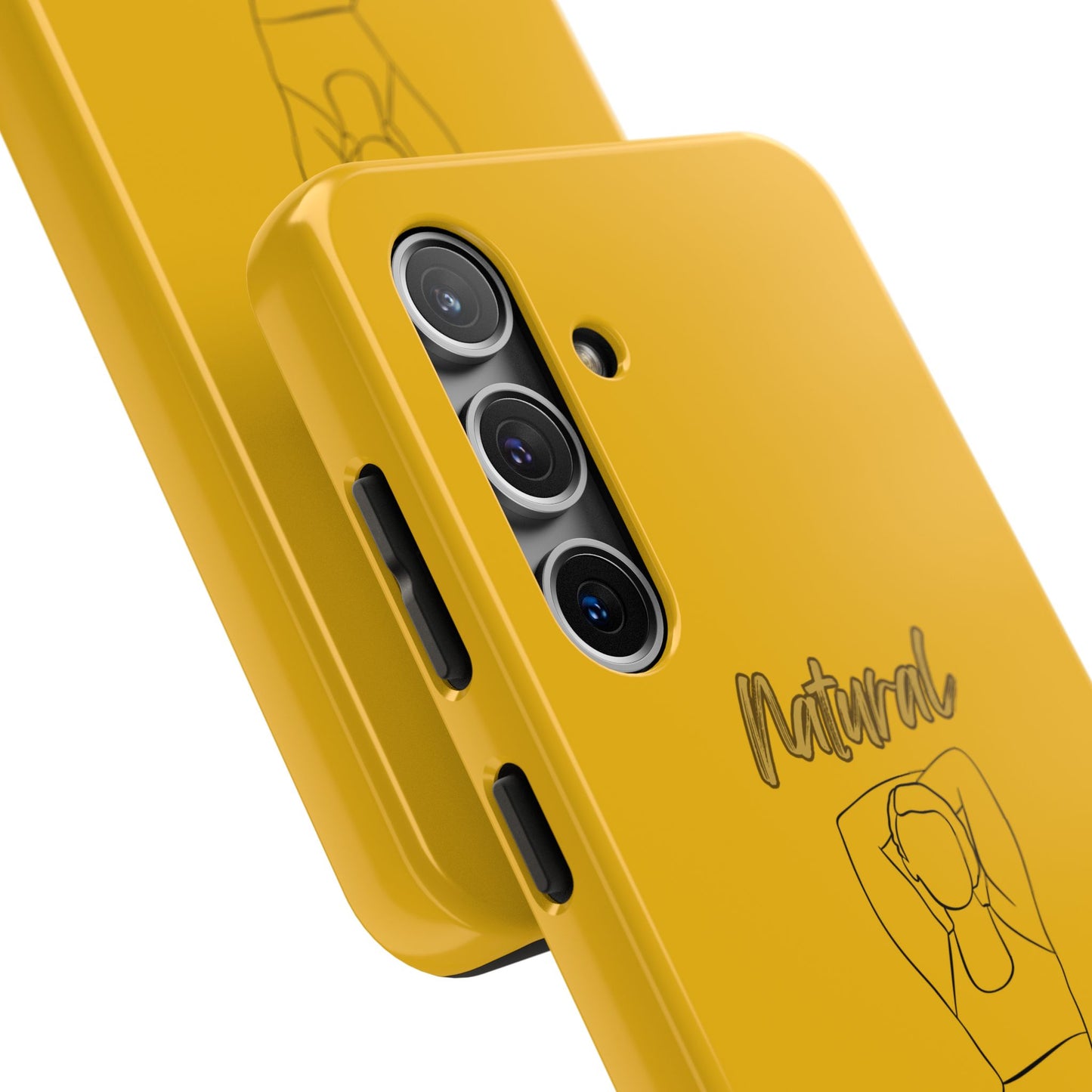 Natural Woman I Love Me (BL)Tough Phone Cases YELLOW