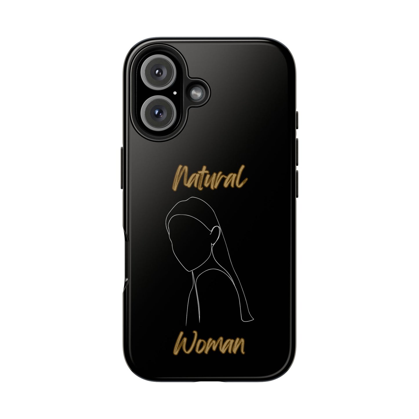 Natural Woman Tilted Look (WL) Tough Phone Cases BLACK