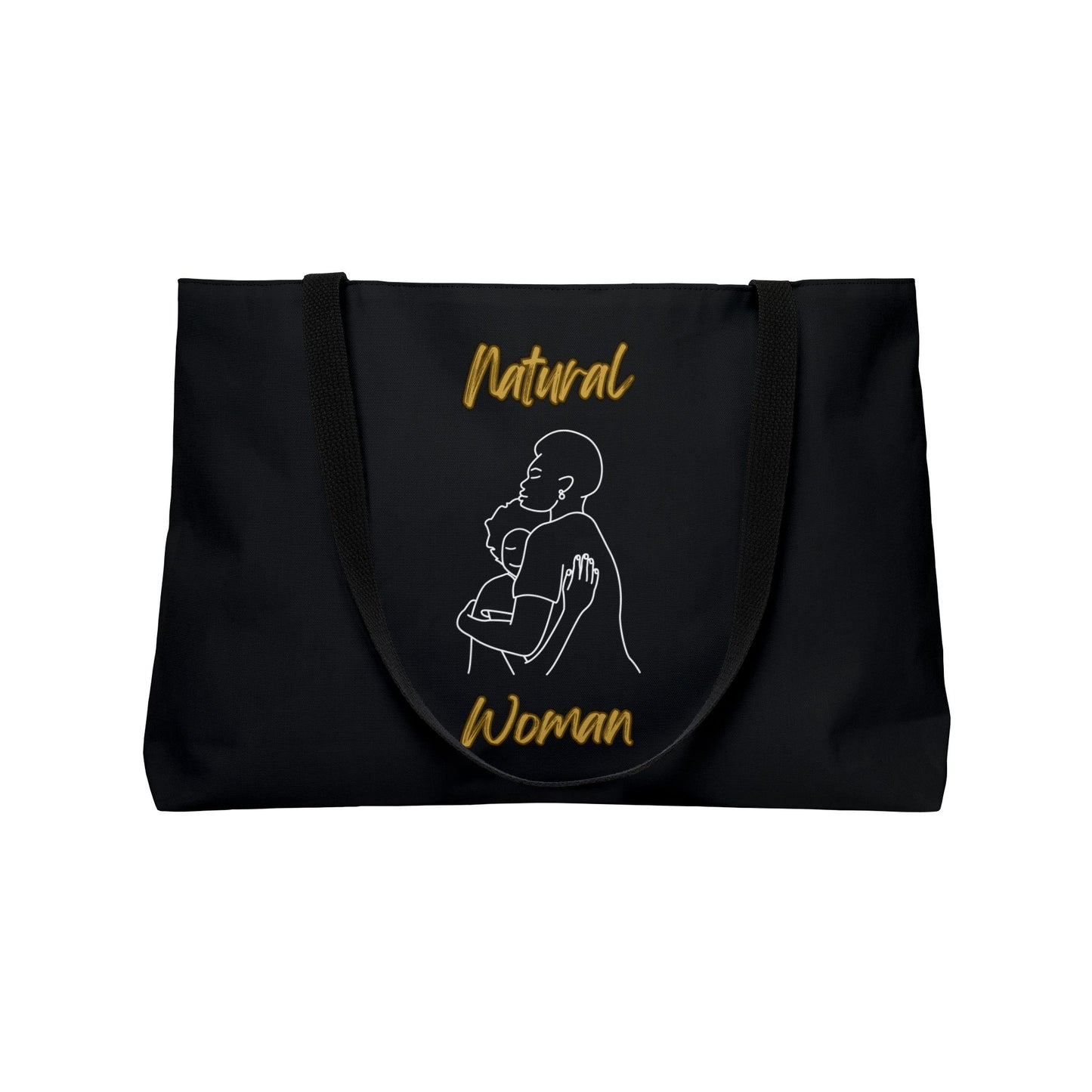 Natural Woman Safe With Momma (WL) Weekender Tote Bag BLACK