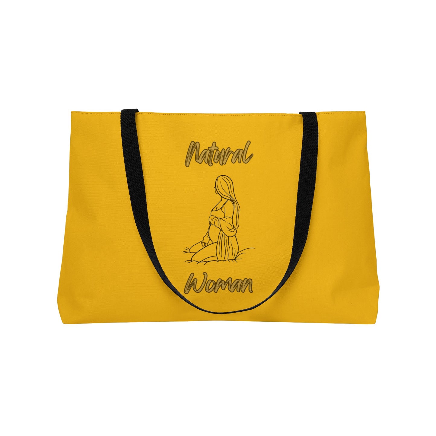Natural Woman Expecting (BL) Weekender Tote Bag YELLOW