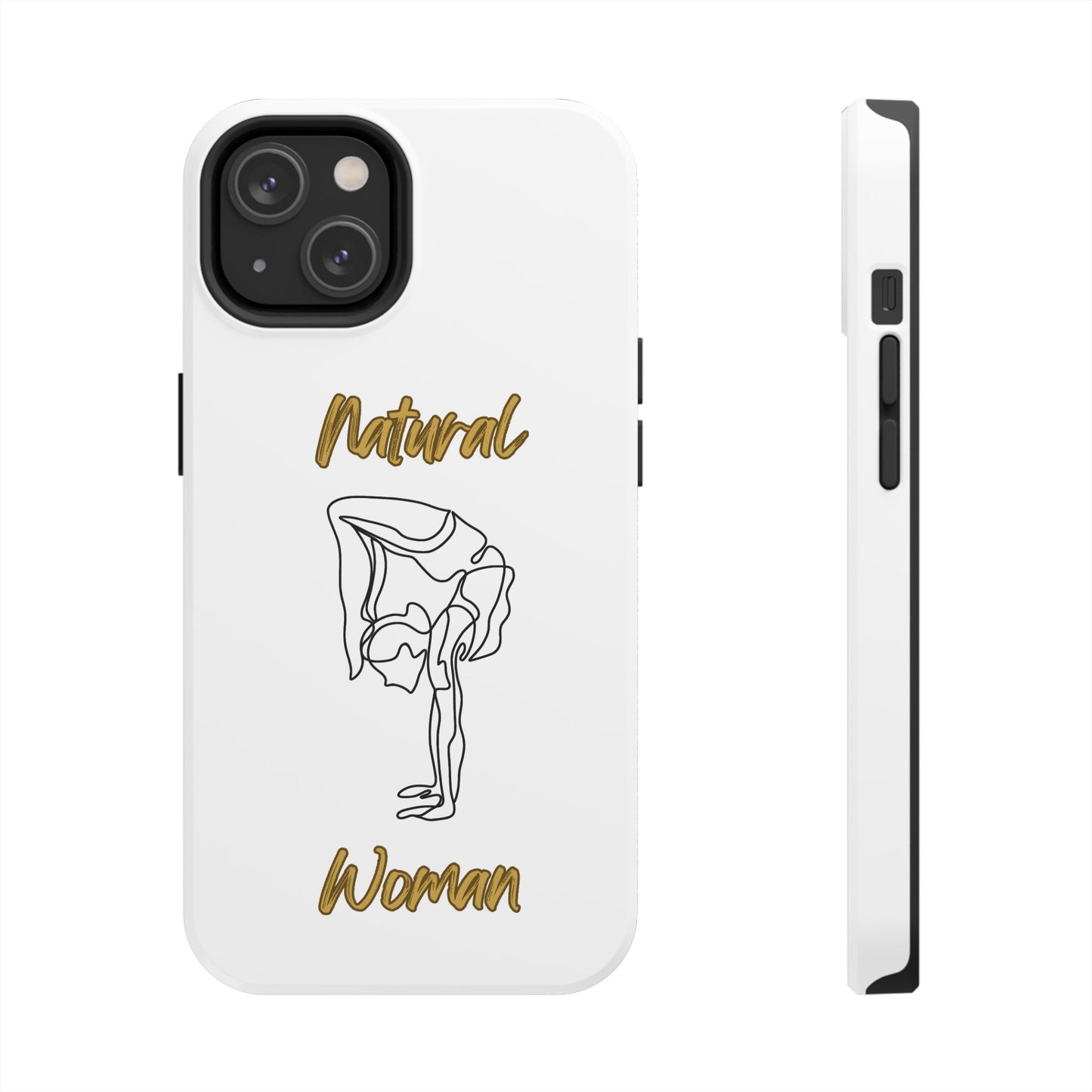Natural Woman Flexible (BL)Tough Phone Cases WHITE