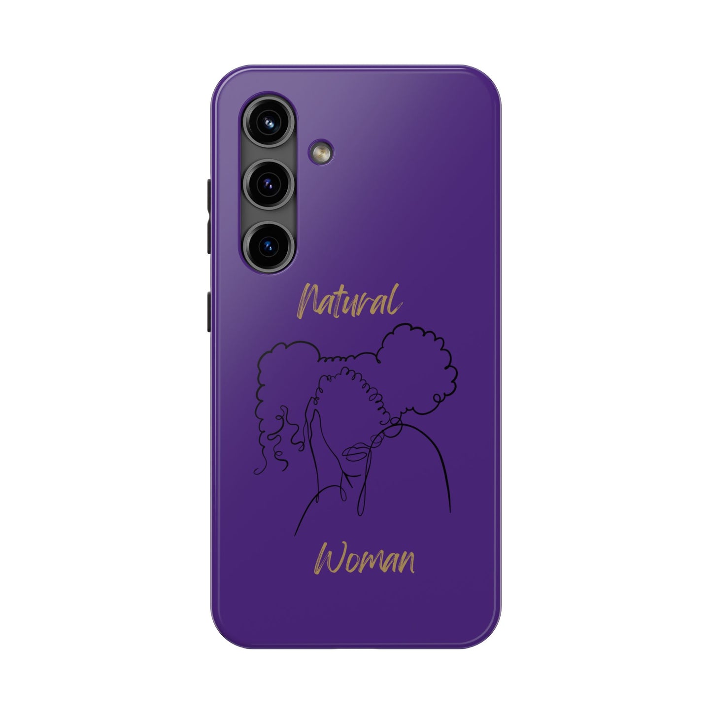 Natural Woman Twin Puffs (BL)Tough Phone Cases PURPLE