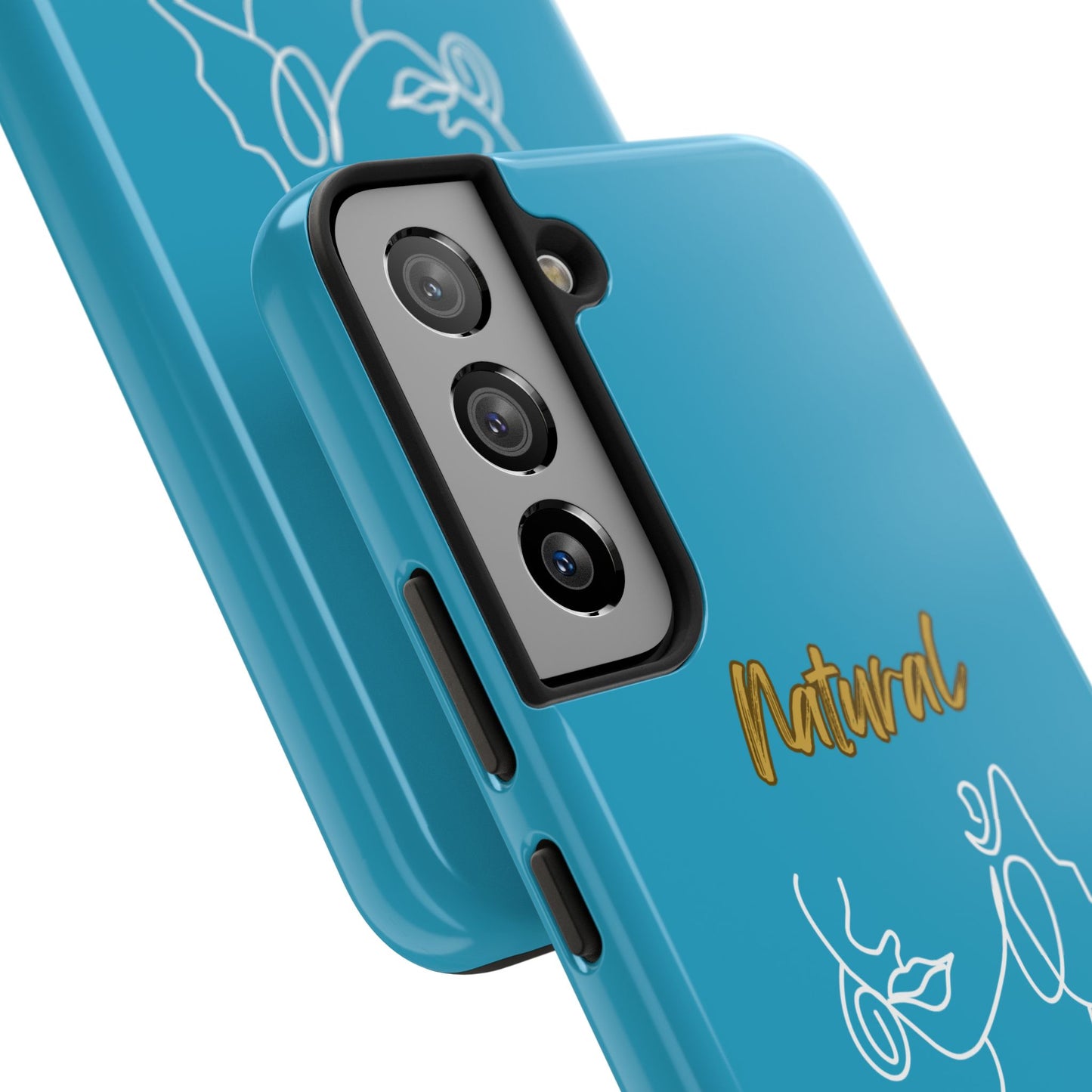 Natural Woman Lips (WL)Tough Phone Cases TURQUOISE