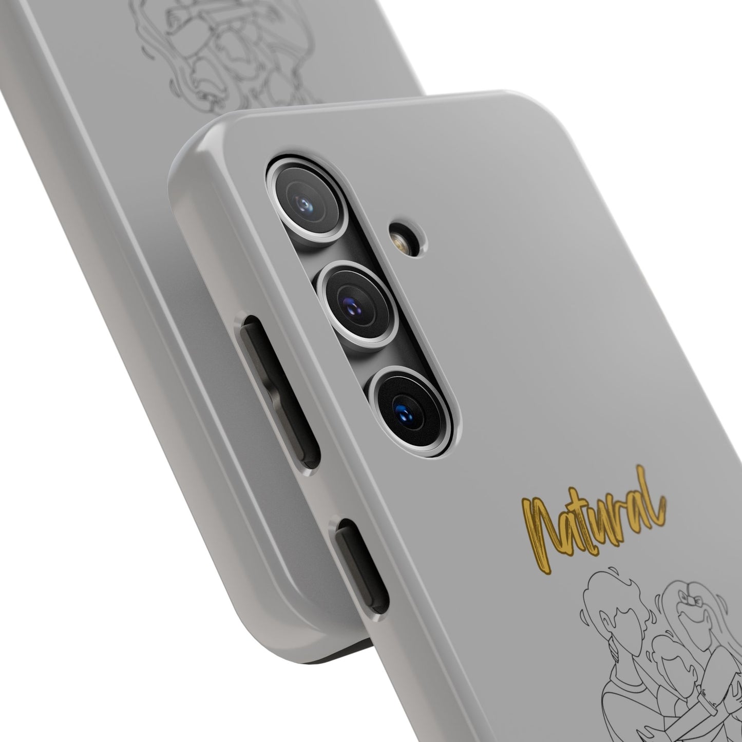 Natural Woman Bear Hugs (BL) Tough Phone Cases LIGHT GREY