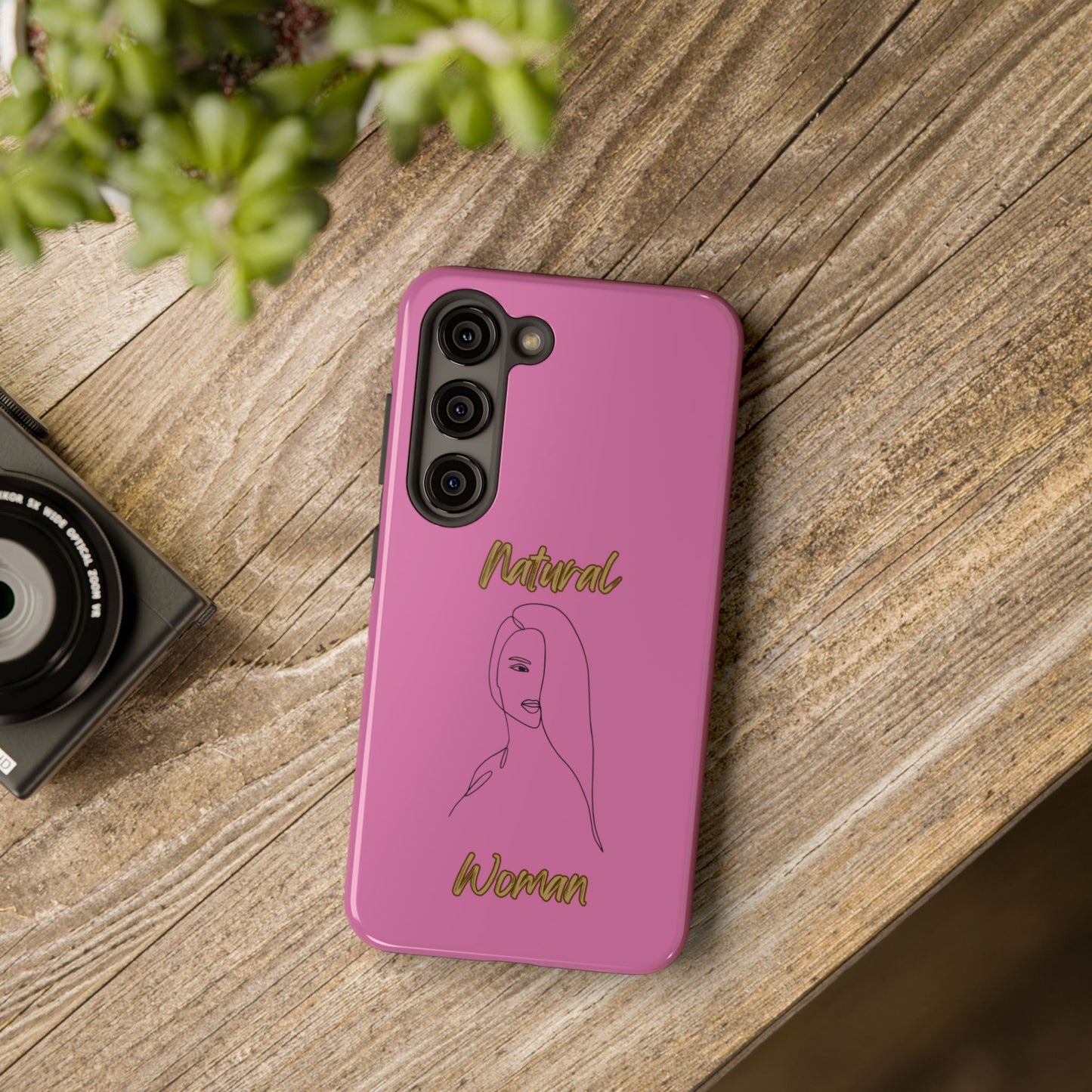 Natural Woman Covered Eye (BL)Tough Phone Cases LIGHT PINK