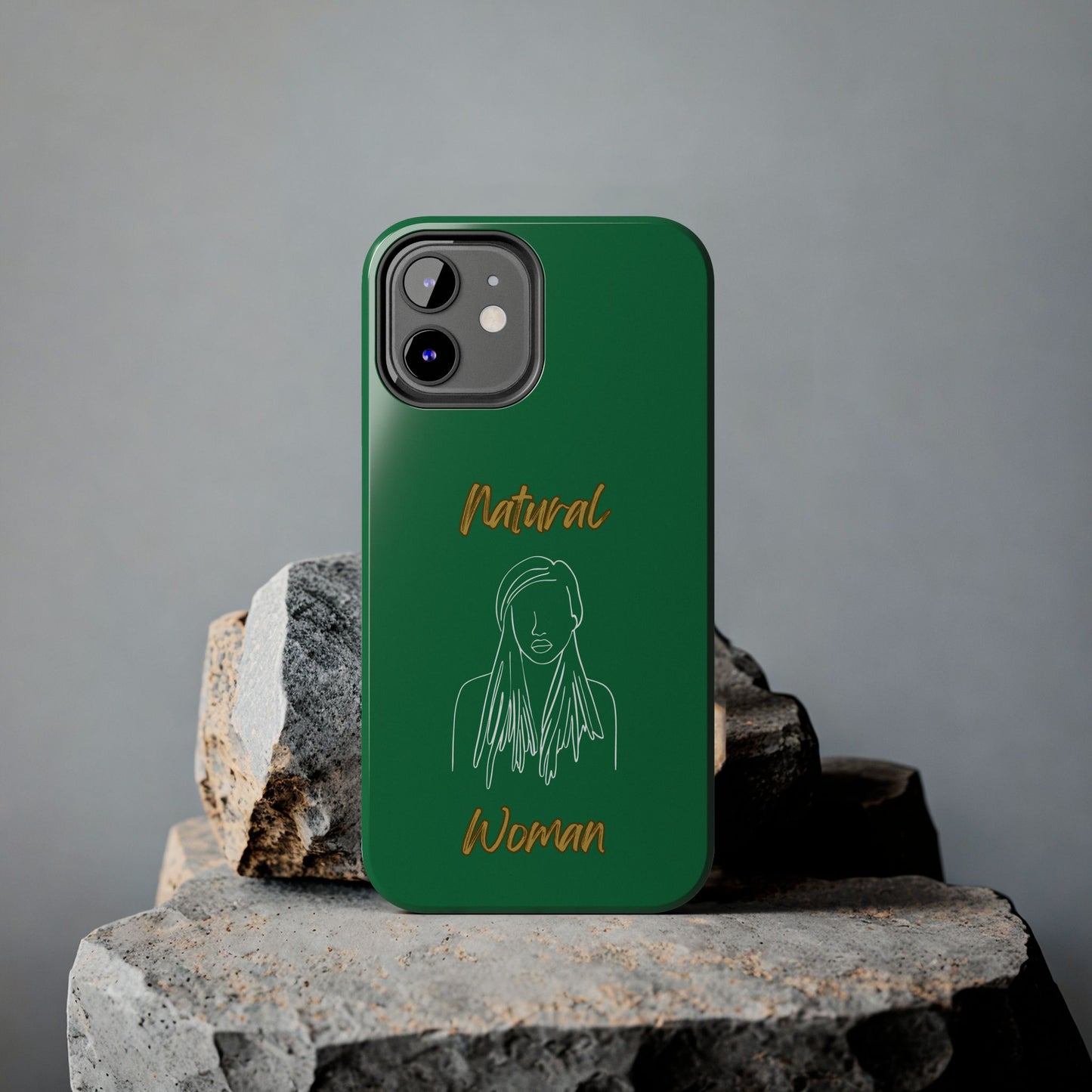 Natural Woman Content (WL)Tough Phone Cases DARK GREEN