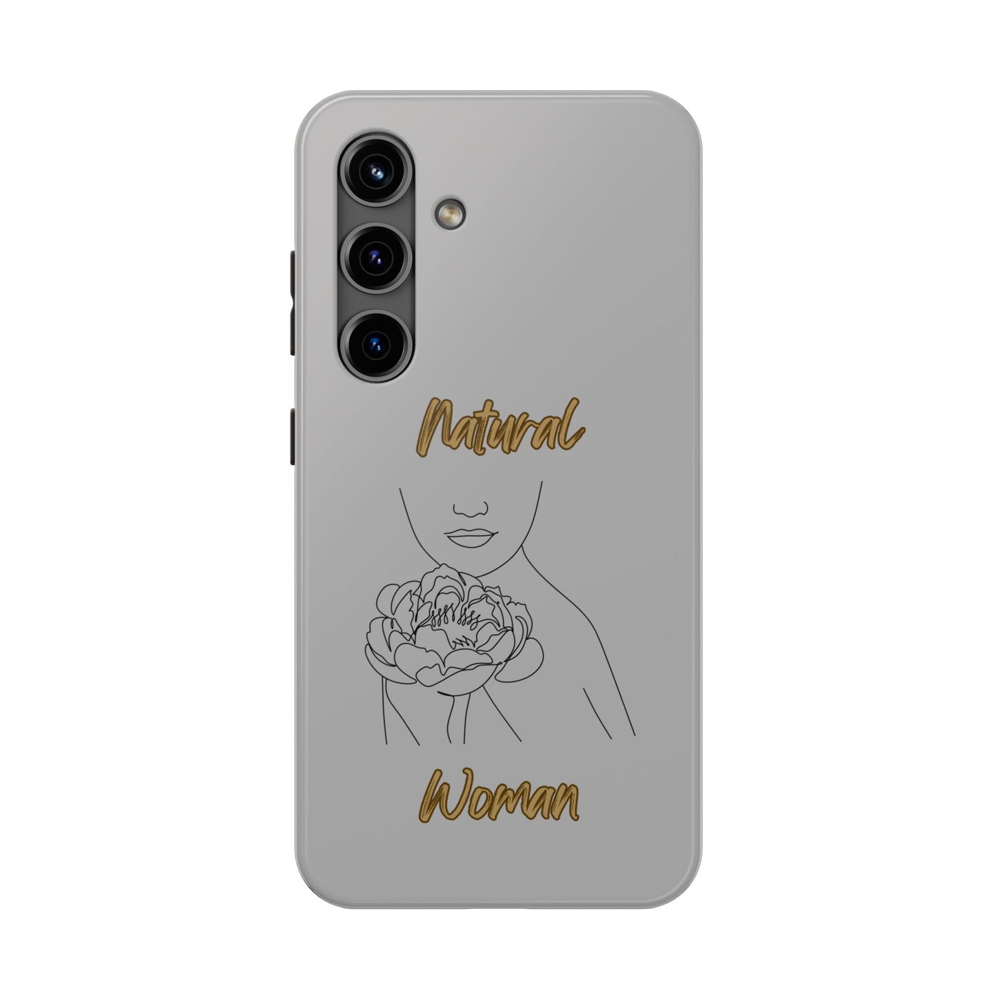 Natural Woman Kissed Flower (BL)Tough Phone Cases LIGHT GREY