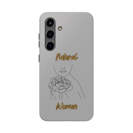 Natural Woman Kissed Flower (BL)Tough Phone Cases LIGHT GREY