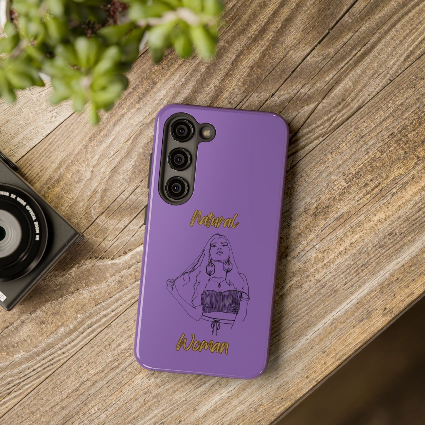 Natural Woman Thinking (BL)Tough Phone Cases LIGHT PURPLE