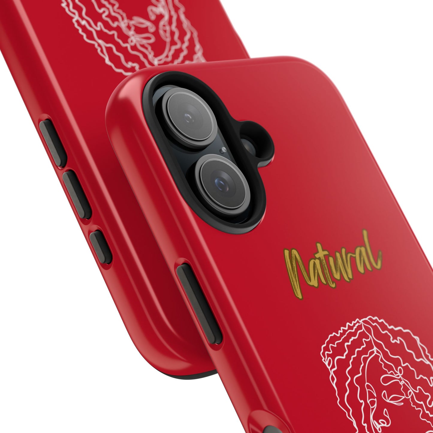 Natural Woman Naturally Me (WL)Tough Phone Cases DARK RED
