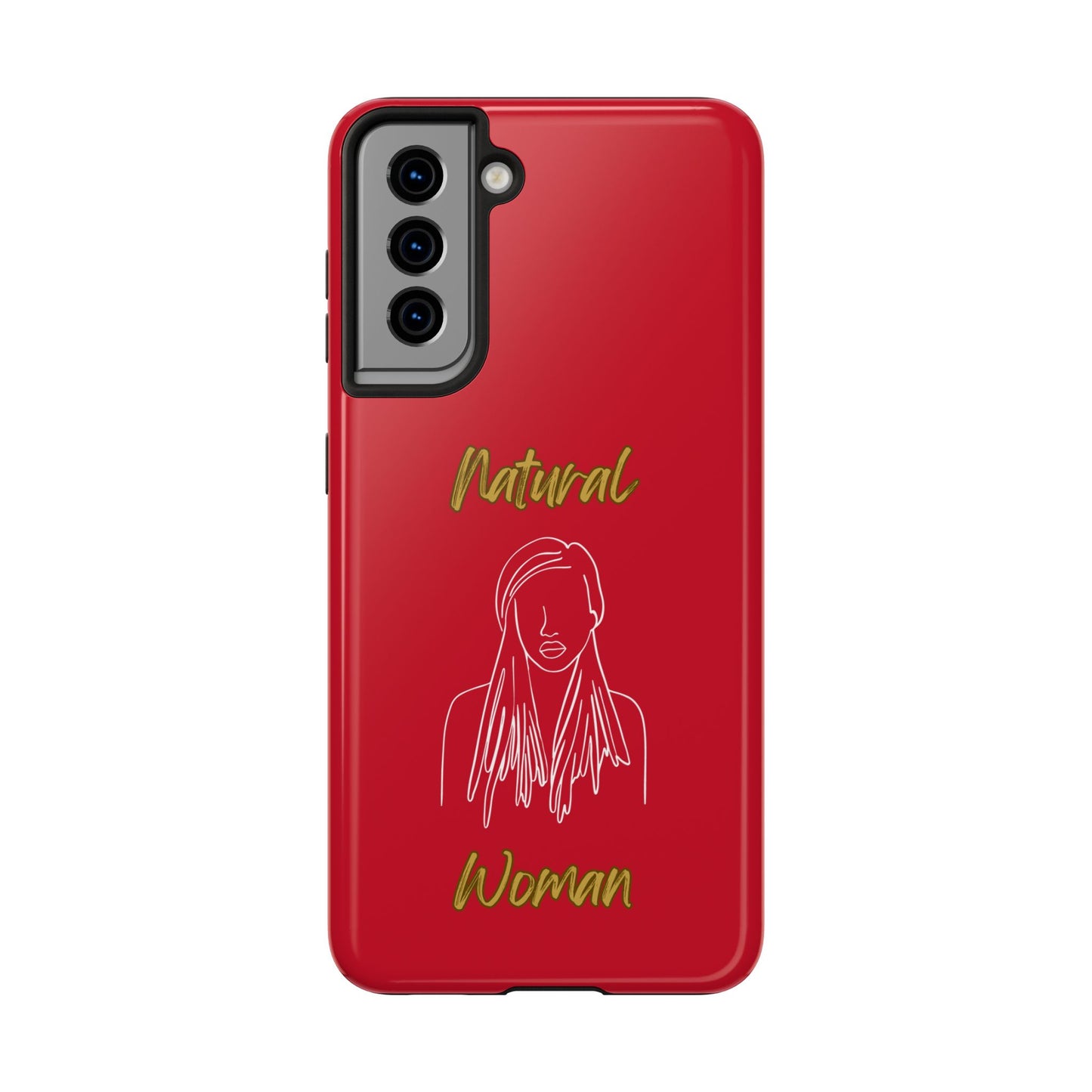Natural Woman Content (WL)Tough Phone Cases DARK RED