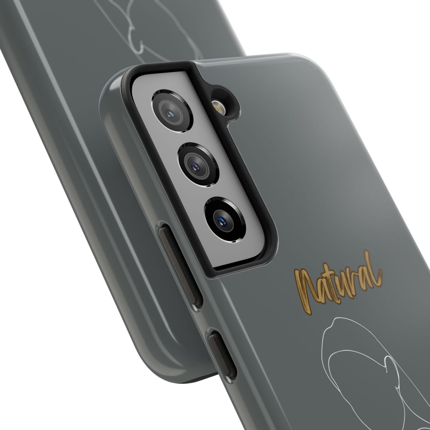 Natural Woman Tilted Look (WL) Tough Phone Cases DARK GREY