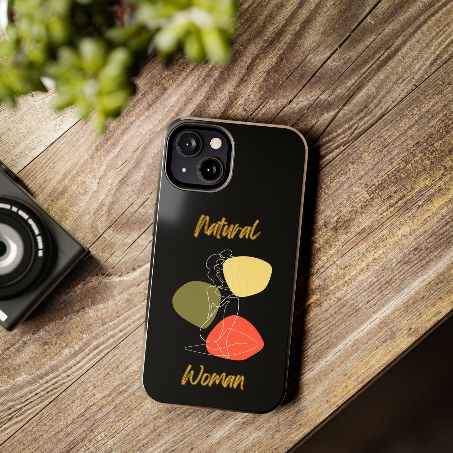 Natural Woman Colorful Pose (WL)Tough Phone Cases BLACK
